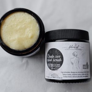 Handgemaakt ruwe dode zee lichaam scrub – verfrissend – gevoelige huid – kalmeert 200gr