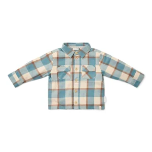 Little Dutch Babyblouse Stone Blue Check