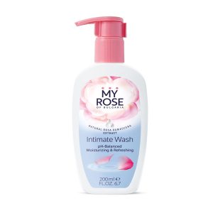 Natuurlijke intieme was met rozen water en kamille – pH balanser – hydrateert en verfrist 200ml