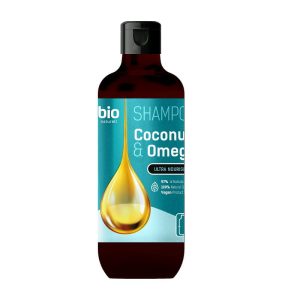 Natuurlijke Haar shampoo Kokos olie en Omega – beschadigd haar – futloos en dun haar 355ml
